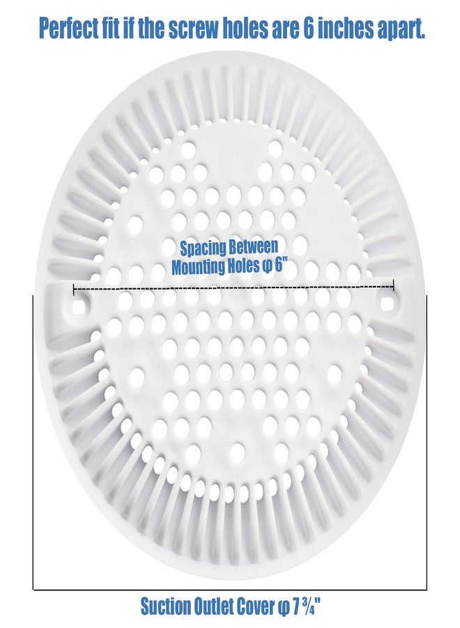 SZHY-LINK WGX1048E Pool Main Drain Cover Compatible with Hayward Suction and Dual Suction Outlet, Pool Drain Cover (1 Pack) - Image 3
